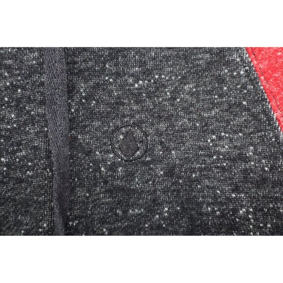 Volcom S/P Women's Knit Hoodie In Black & Red Pit to pit 19 inches Lightweight - Picture 9 of 12